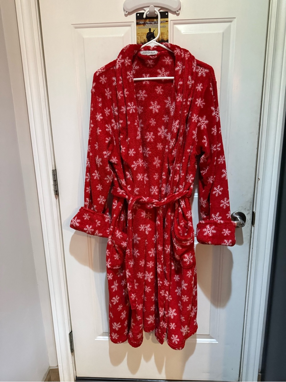 Addition Elle Snowflake Plush Robe Size 2X
